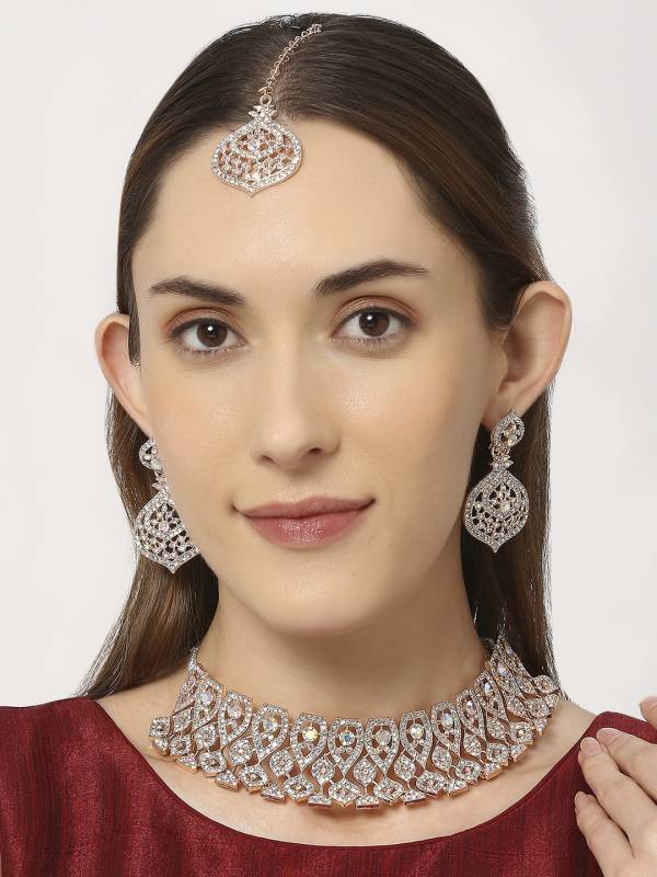 Alloy Gold-plated Silver Jewel Set (Pack of 1)-KYAMSTORE