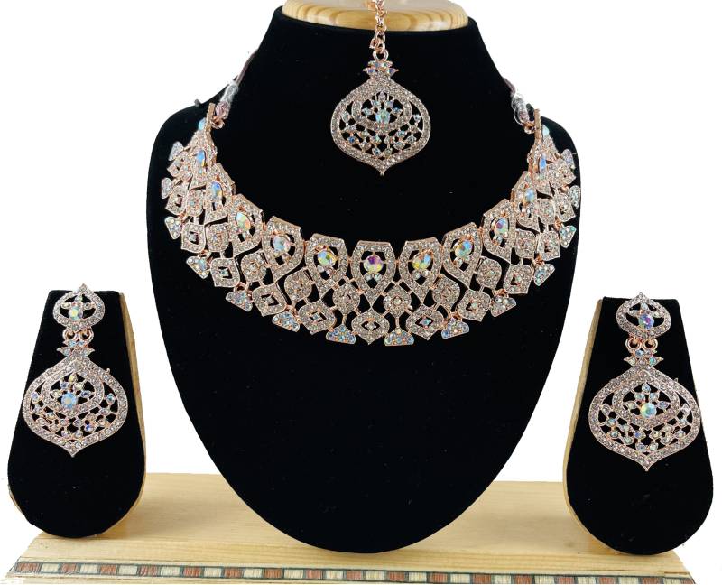 Alloy Gold-plated Silver Jewel Set (Pack of 1)-KYAMSTORE