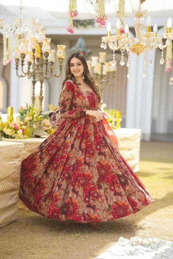Women Georgette Kurta Palazzo Dupatta Set | Delivery: 10 to 12 business days | Limited stocks available