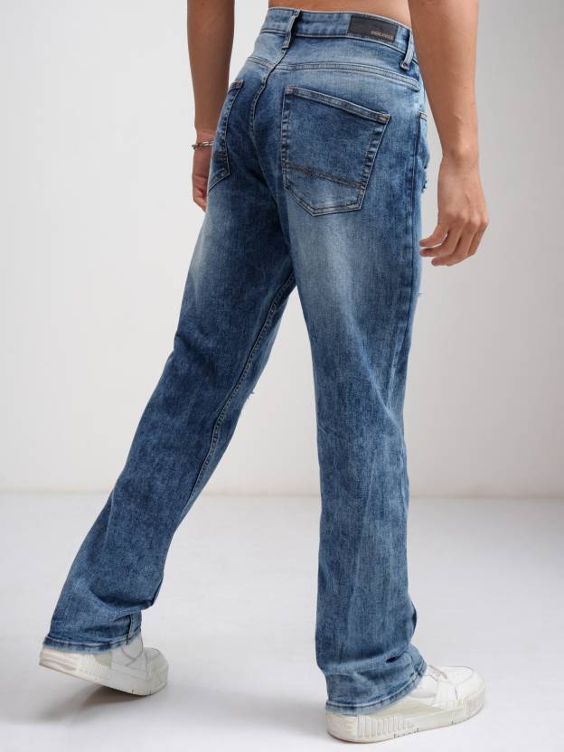 Men Regular Mid Rise Blue Jeans-KYAMSTORE