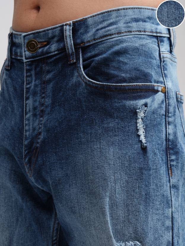 Men Regular Mid Rise Blue Jeans-KYAMSTORE