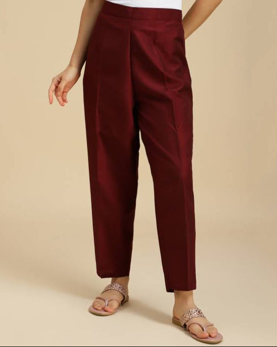 Women Silk Blend Kurta Pant Dupatta Set-KYAMSTORE