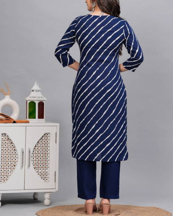 Women Viscose Rayon Kurta Pant Dupatta Set-KYAMSTORE