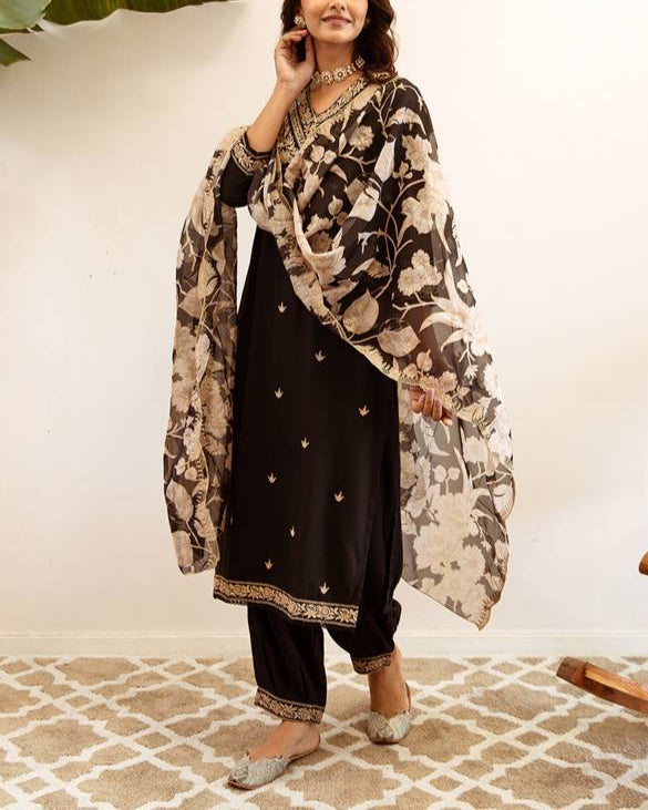 Women Viscose Rayon Kurta Salwar Dupatta Set-KYAMSTORE