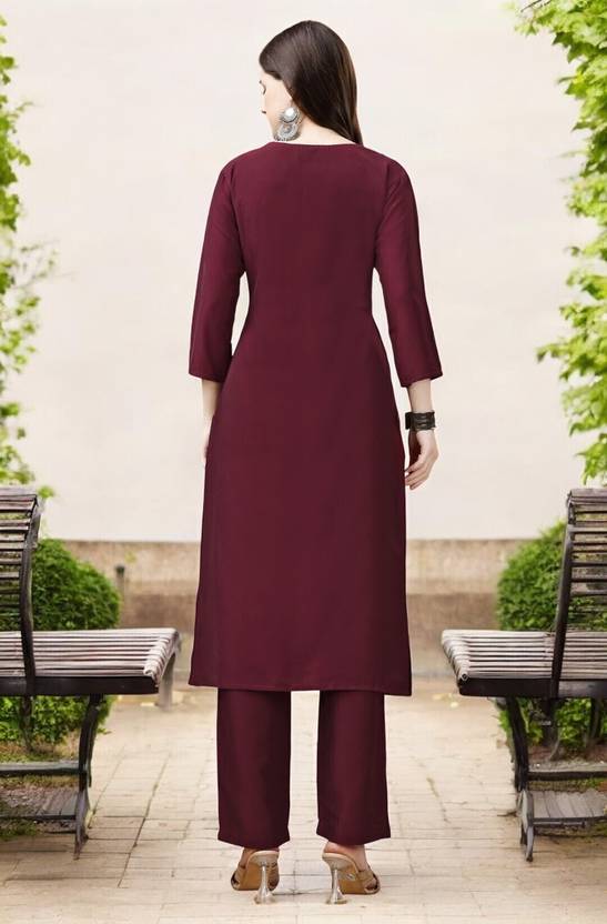 Women Cotton Rayon Kurti Pant Set | Delivery: 10 to 12 business days | Limited stocks available