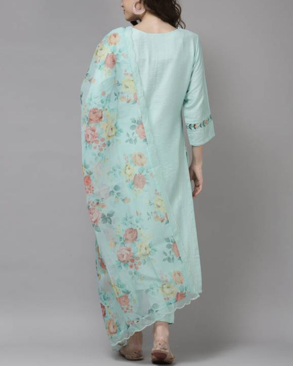 Women Viscose Rayon Kurta Pant Set-KYAMSTORE