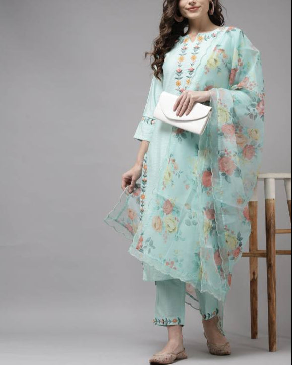 Women Viscose Rayon Kurta Pant Set-KYAMSTORE