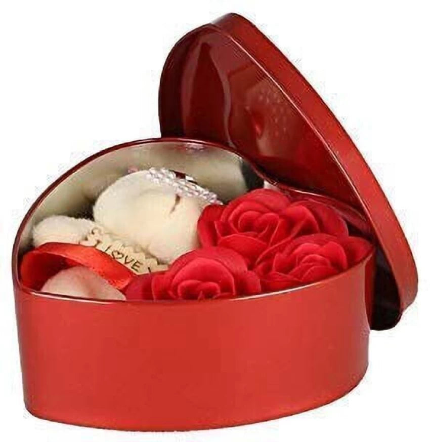 Bond and emotion Showpiece, Soft Toy, Artificial Flower Gift Set-KYAMSTORE