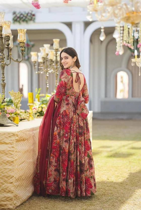 Women Georgette Kurta Palazzo Dupatta Set | Delivery: 10 to 12 business days | Limited stocks available