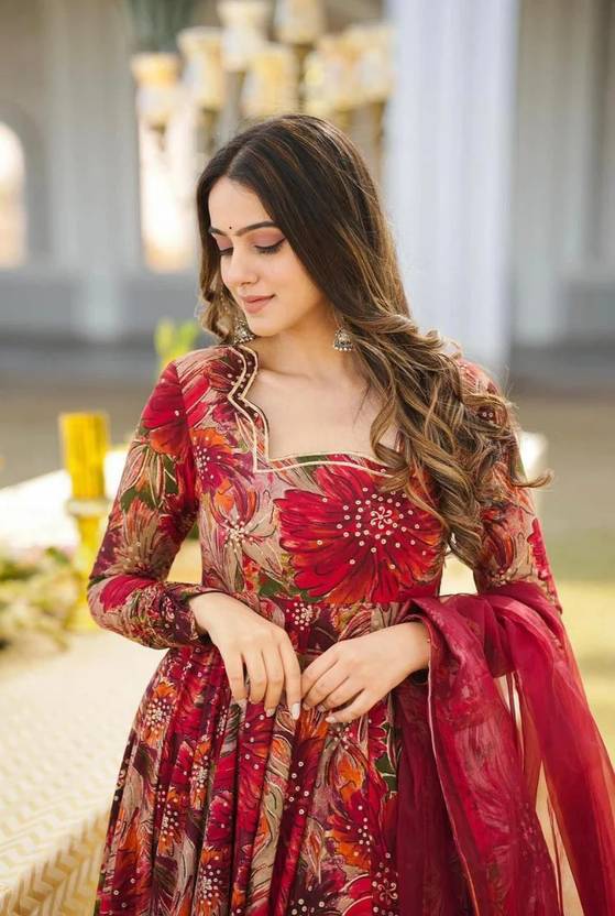Women Georgette Kurta Palazzo Dupatta Set | Delivery: 10 to 12 business days | Limited stocks available