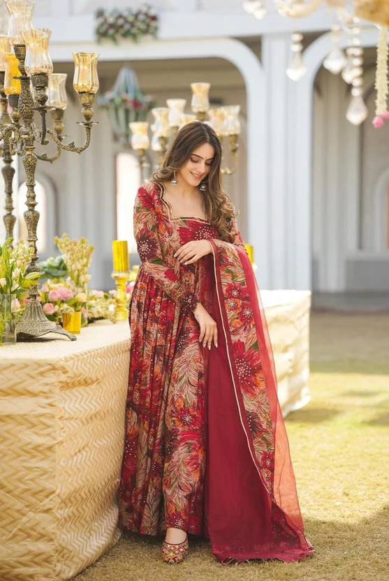 Women Georgette Kurta Palazzo Dupatta Set | Delivery: 10 to 12 business days | Limited stocks available