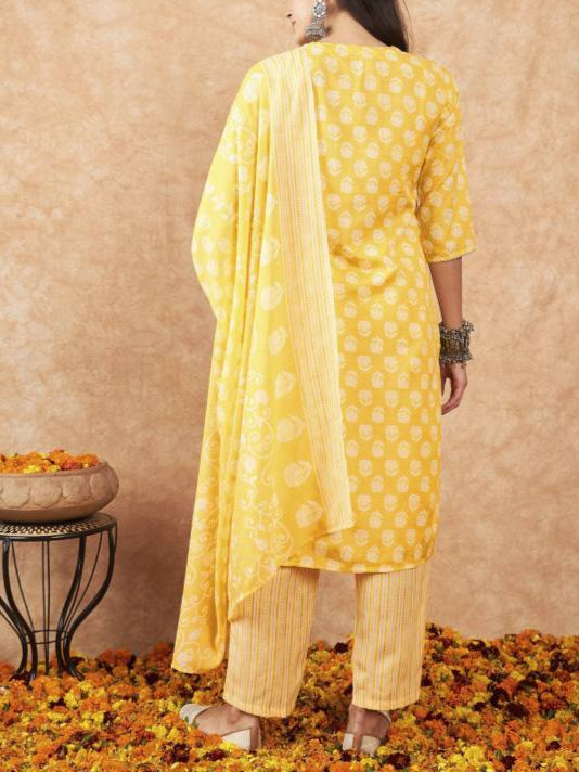 Women Pure Cotton Kurta Pant Set-KYAMSTORE