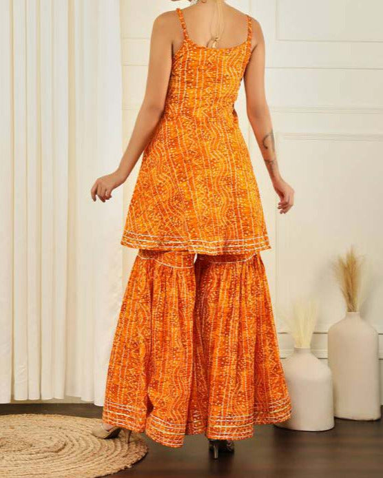Women Pure Cotton Kurta Sharara Set-KYAMSTORE