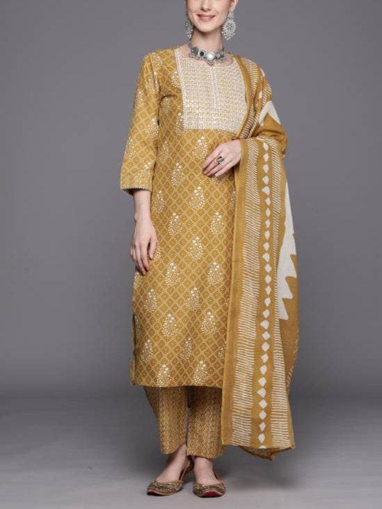 Women Pure Cotton Kurta Pant Set-KYAMSTORE