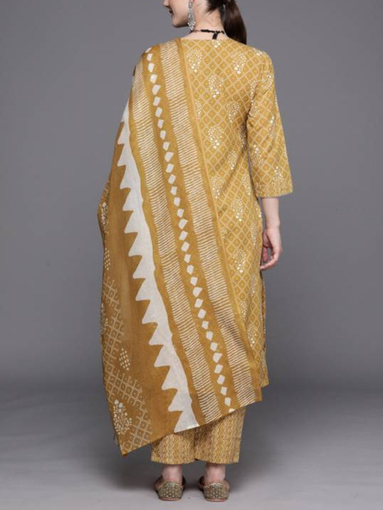Women Pure Cotton Kurta Pant Set-KYAMSTORE