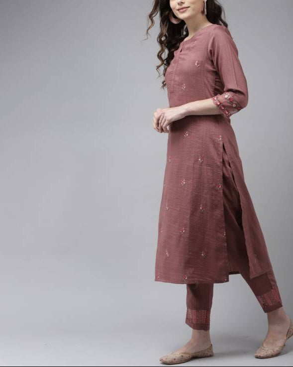 Women Viscose Rayon Kurta Pant Set-KYAMSTORE
