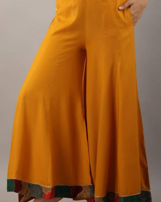 Women Viscose Rayon Kurta Palazzo Set-KYAMSTORE