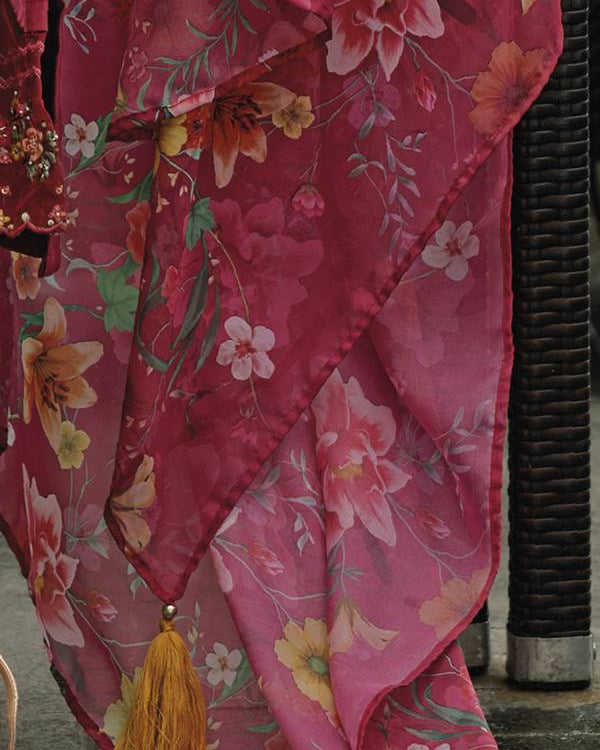 Women Silk Blend Kurta Pant Dupatta Set-KYAMSTORE