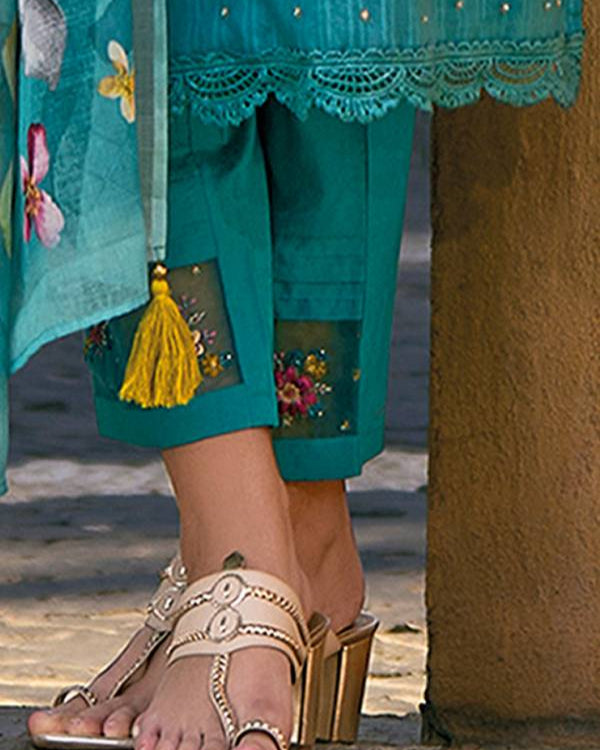 Women Pure Cotton Kurta Pant Dupatta Set-KYAMSTORE