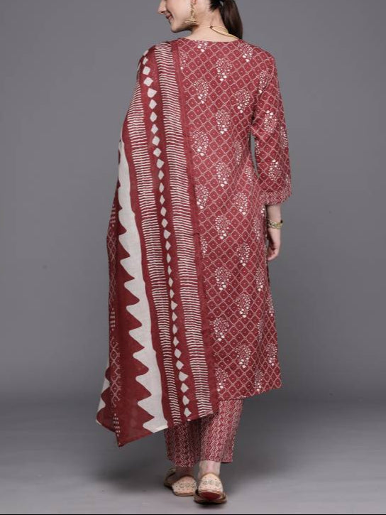 Women Pure Cotton Kurta Pant Set-KYAMSTORE