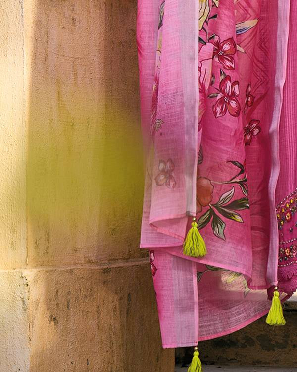 Women Pure Cotton Kurta Pant Dupatta Set-KYAMSTORE