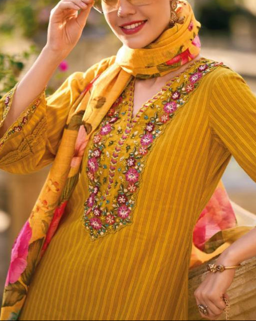 Women Pure Cotton Kurta Pant Dupatta Set-KYAMSTORE