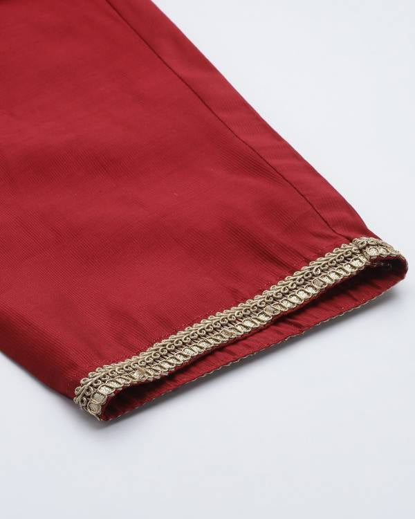 Women Viscose Rayon Kurta Pant Dupatta Set-KYAMSTORE