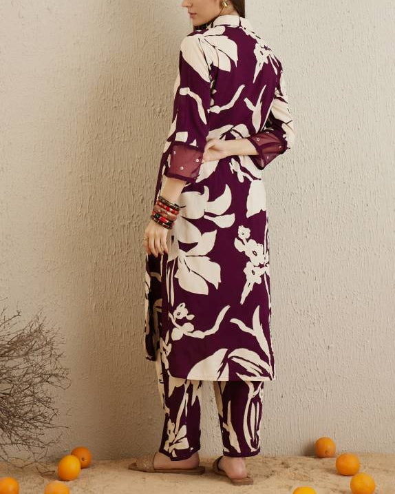 Women Viscose Rayon Kurta Pant Set-KYAMSTORE