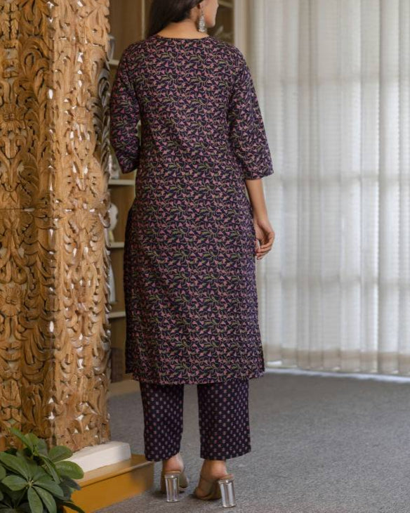 Women Viscose Rayon Kurta Pant Dupatta Set-KYAMSTORE