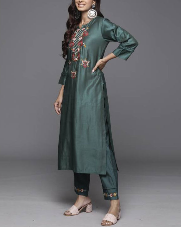 Women Viscose Rayon Kurta Pant Set-KYAMSTORE