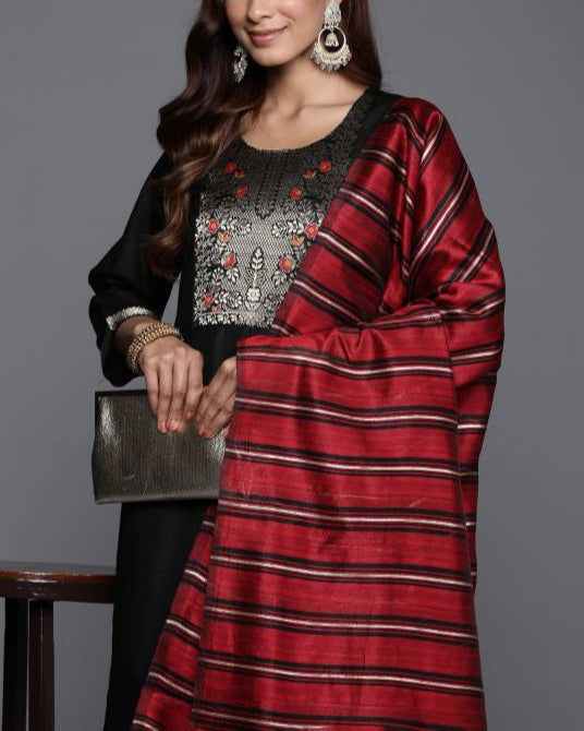 Women Pure Cotton Kurta Pant Dupatta Set-KYAMSTORE