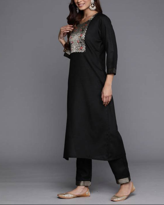 Women Pure Cotton Kurta Pant Dupatta Set-KYAMSTORE