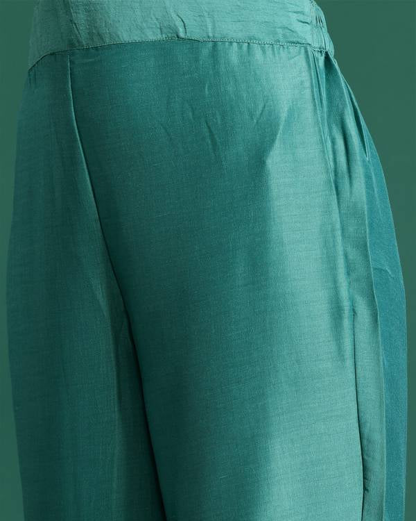 Women Silk Blend Kurta Pant Dupatta Set-KYAMSTORE