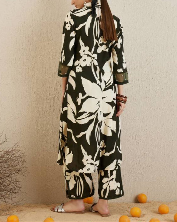 Women Viscose Rayon Kurta Pant Set-KYAMSTORE