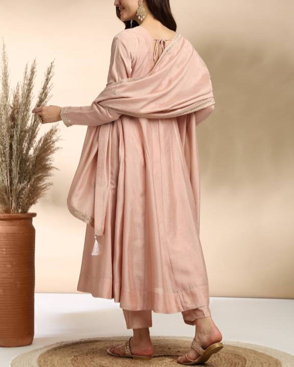 Women Silk Blend Kurta Pant Dupatta Set-KYAMSTORE