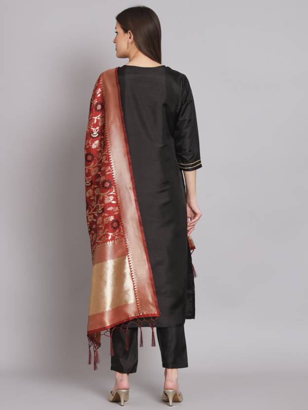Women Silk Blend Kurta Pant Set