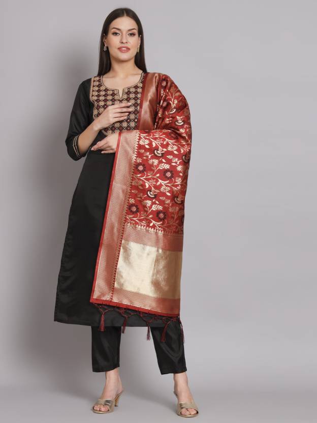 Women Silk Blend Kurta Pant Set