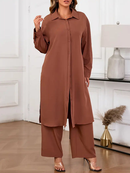 Plus Size Women's Casual Top and Pants Set | Delivery: 7 to 10 business days | Limited stocks available