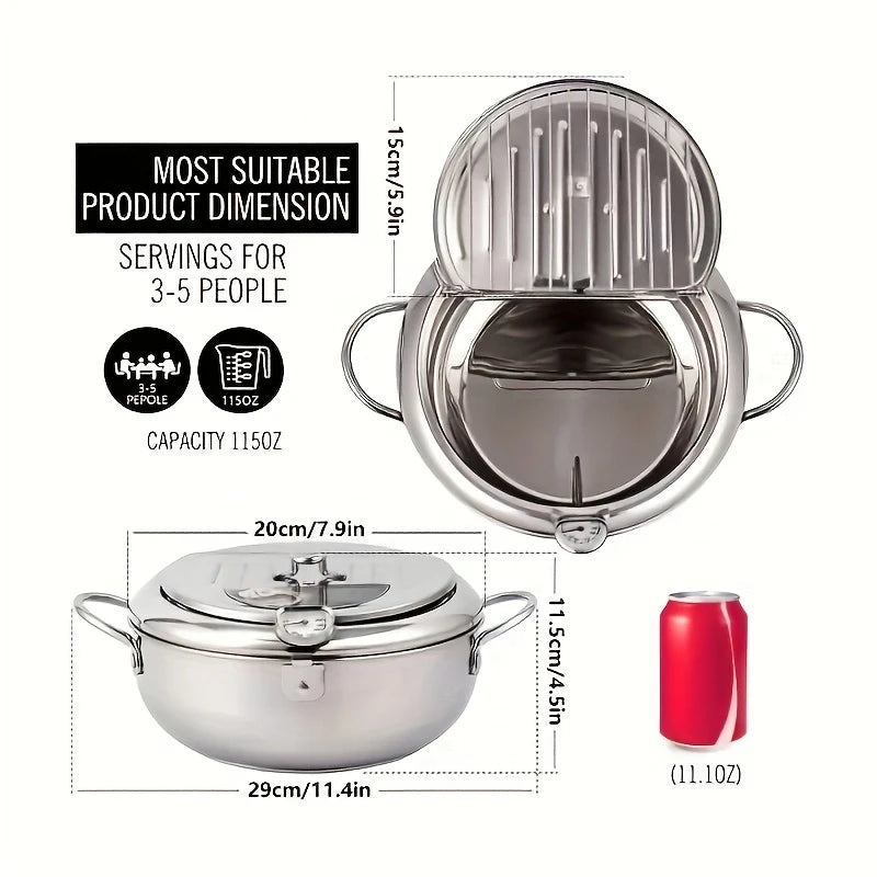 Stainless Steel Deep Fryer Pot | Delivery: 7 to 10 business days | Limited stocks available