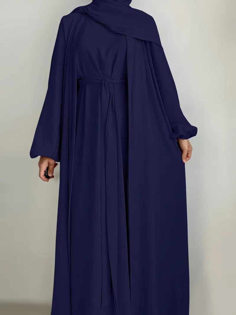 Women'S Middle East Muslim Turkey Dubai Solid Color Casual Dress | Delivery: 7 to 10 business days | Limited stocks available | Hurry before Sold Out