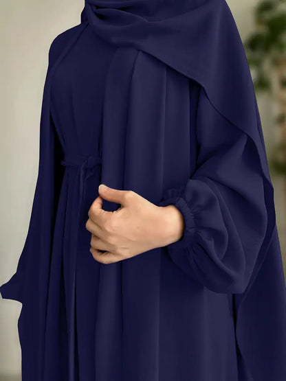 Women'S Middle East Muslim Turkey Dubai Solid Color Casual Dress | Delivery: 7 to 10 business days | Limited stocks available | Hurry before Sold Out