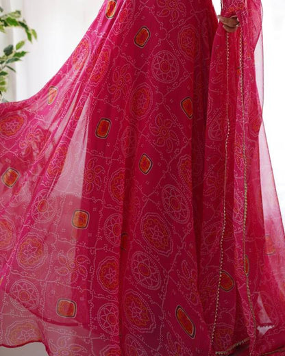 Women Georgette Dupatta Set-KYAMSTORE