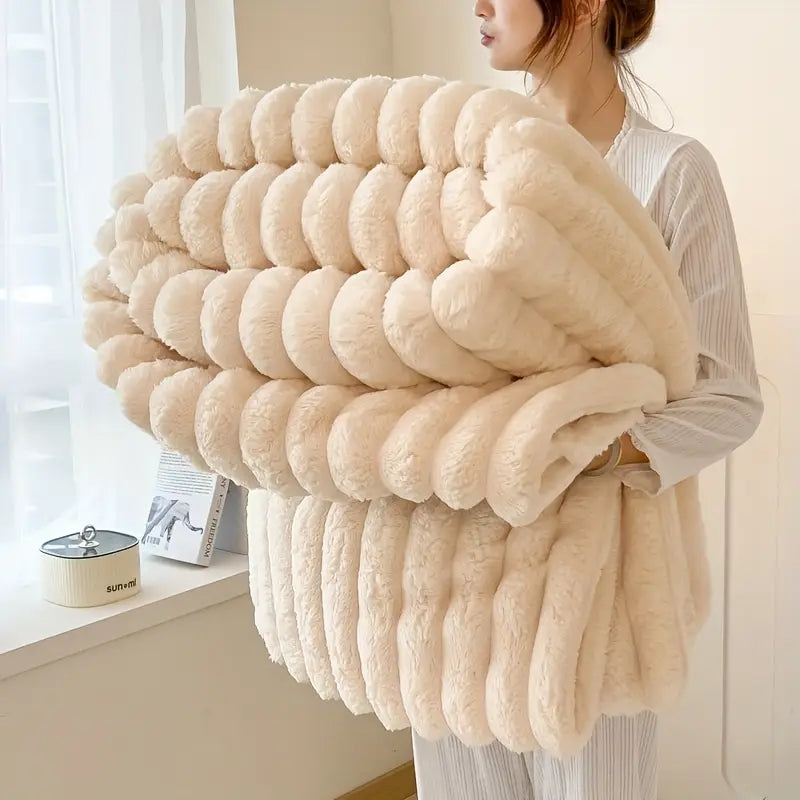 Faux Rabbit Fur Throw Blanket | Delivery: 2 to 6 business days | Limited stocks available | Hurry before Sold Out