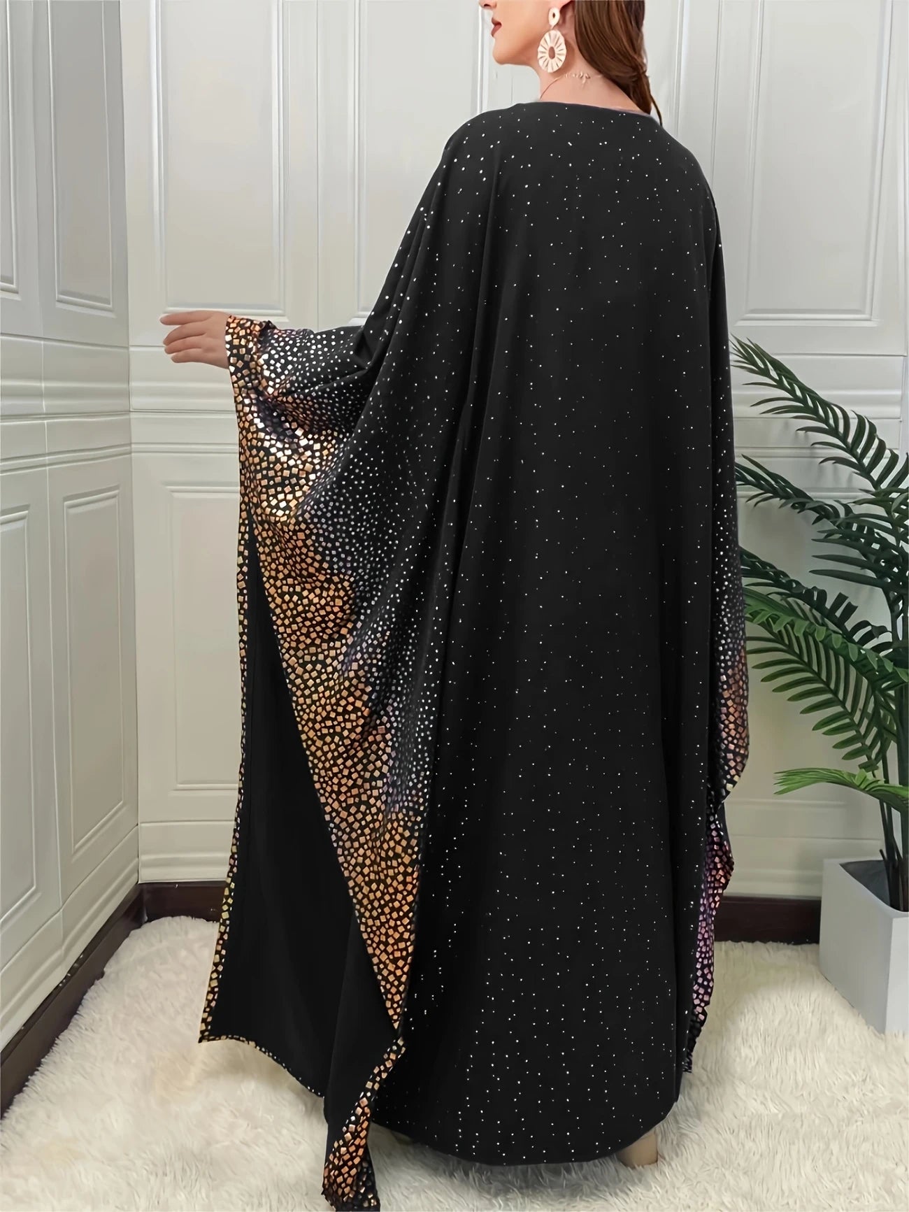 Middle East Fashion Elegant Hot Stamping Print | Delivery: 7 to 10 business days | Limited stocks available | Hurry before Sold Out
