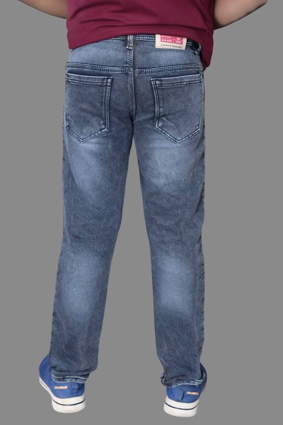 Men Regular Mid Rise Dark Grey Jeans-KYAMSTORE