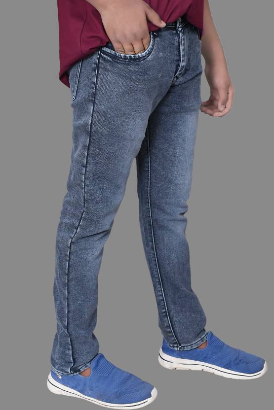 Men Regular Mid Rise Dark Grey Jeans-KYAMSTORE