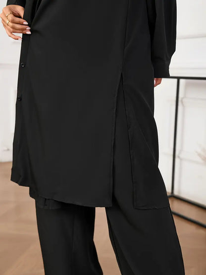 Plus Size Women's Casual Top and Pants Set | Delivery: 7 to 10 business days | Limited stocks available