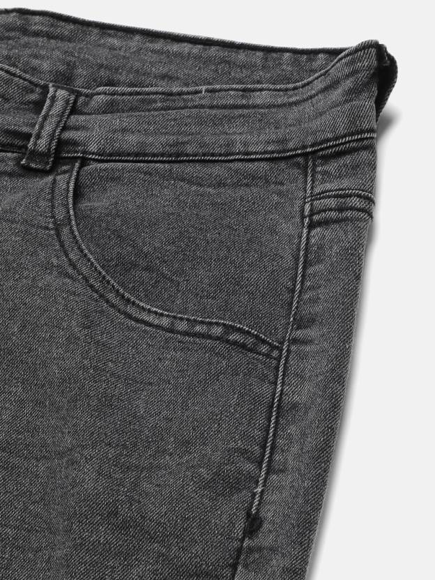 Men Regular Low Rise Black Jeans-KYAMSTORE