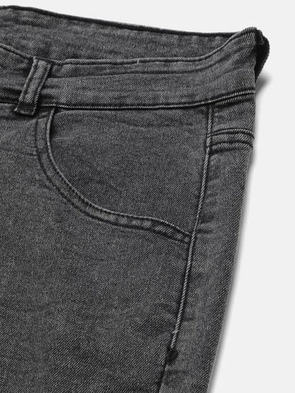 Men Regular Low Rise Black Jeans-KYAMSTORE