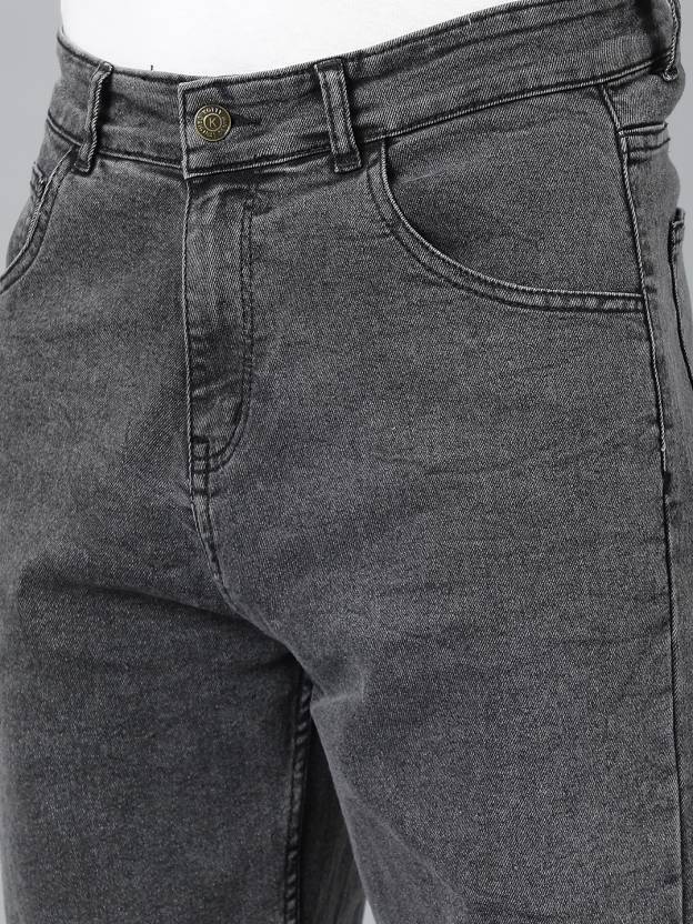 Men Regular Low Rise Black Jeans-KYAMSTORE